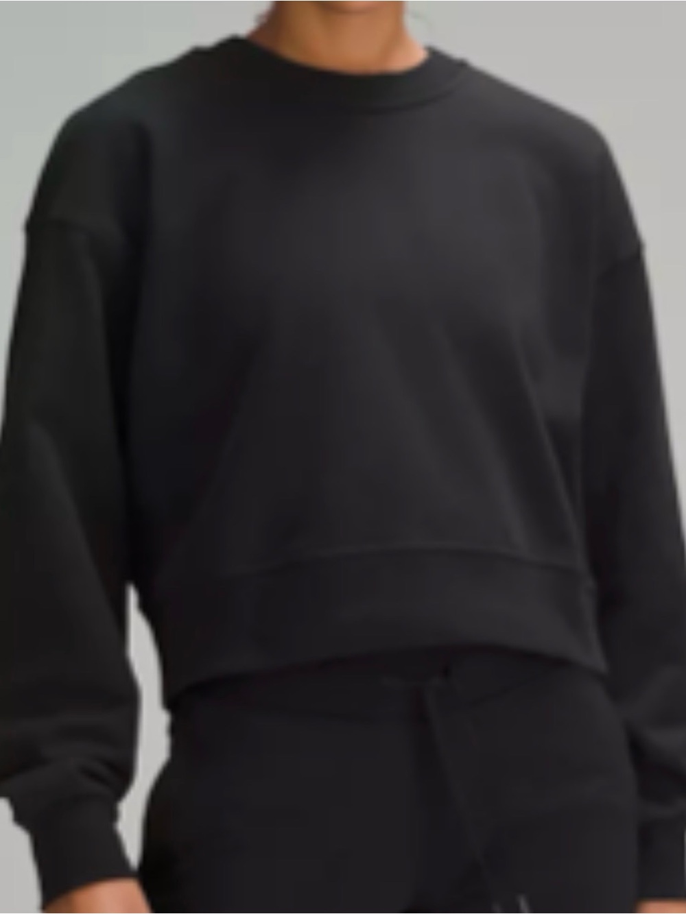 Lululemon Perfectly Oversized Cropped Crew *French Terry
